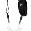 CREATURES OF LEISURE Reliance Bicep Leash - Clear White Coil/ Black Cuff -SurfFlex Shop 639523