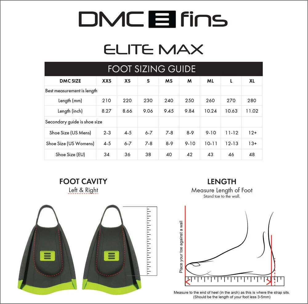 DMC Elite Max Fin - Fluoro/Charcoal 5 DMC Elite Max Fin - Fluoro/Charcoal - Image 3
