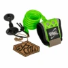 GYROLL Wrist Leash - Lime Green Coil / Cuff -SurfFlex Shop 642115