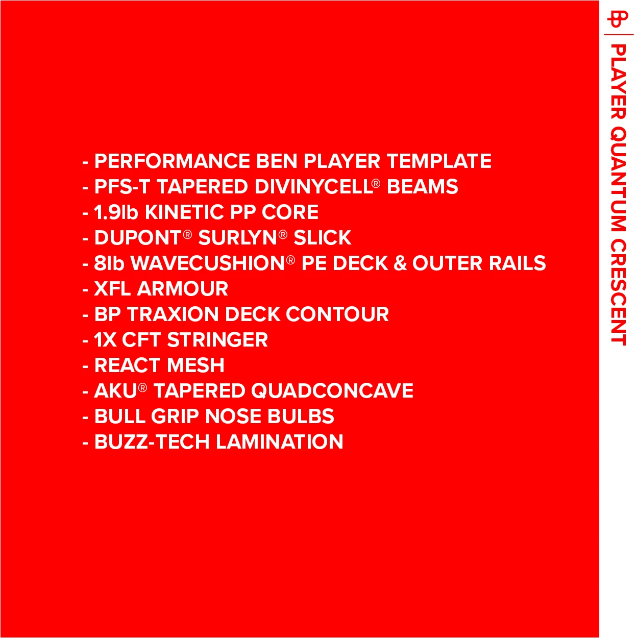 NMD BODYBOARDS Ben Player Quad Concave PFS-T Polypro Core - 2022/23 Model 5 NMD BODYBOARDS Ben Player Quad Concave PFS-T Polypro Core - 2022/23 Model - Image 3