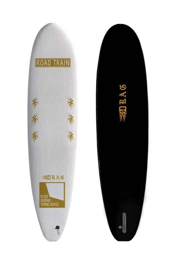 DRAG SOFTIES Road Train 8'0 Mini Mal Single Fin - 2022/23 Model 3 DRAG SOFTIES Road Train 8'0 Mini Mal Single Fin - 2022/23 Model