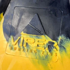 Viper Delta Icon Super Soft Bodyboard Fins - Black// Yellow -SurfFlex Shop 644533 2