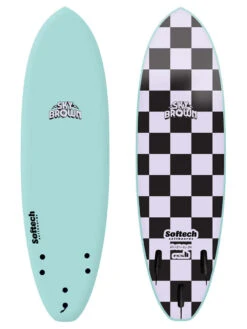 SOFTECH SOFT SURFBOARD Sky Brown Shortboard Thruster - 6'0