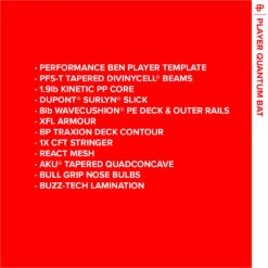 NMD BODYBOARDS Ben Player Quad Concave PFS-T Bat Tail Polypro Core - 2023/24 Model -SurfFlex Shop 644948 3