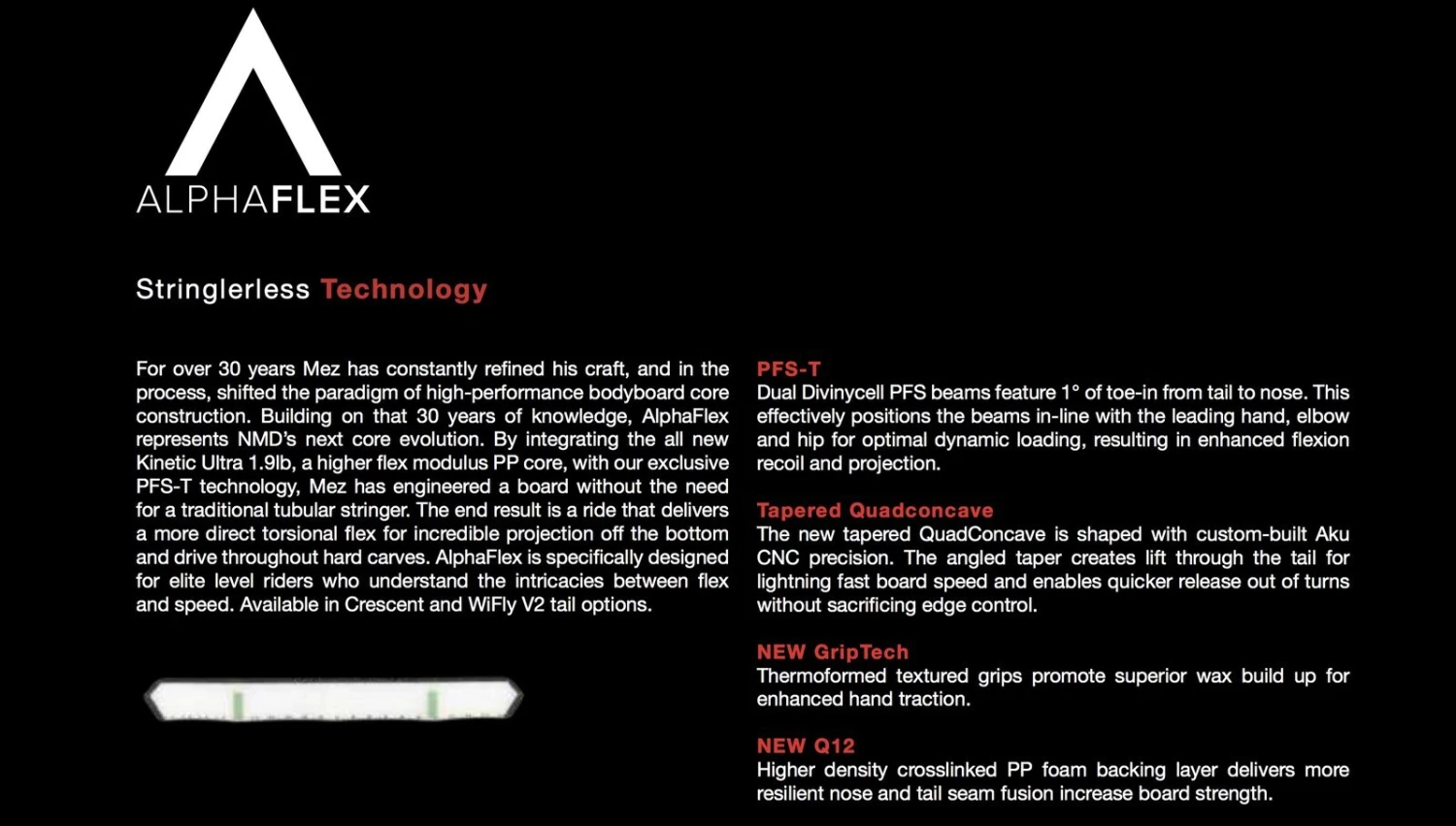 NMD BODYBOARDS Ben Player Alpha Flex Quad Concave PFS-T Polypro Core - 2023/24 Model 8 NMD BODYBOARDS Ben Player Alpha Flex Quad Concave PFS-T Polypro Core - 2023/24 Model - Image 6