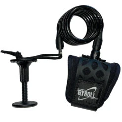 GYROLL Wrist Leash - Black Coil / Cuff