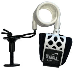 GYROLL Wrist Leash - White Coil / Cuff