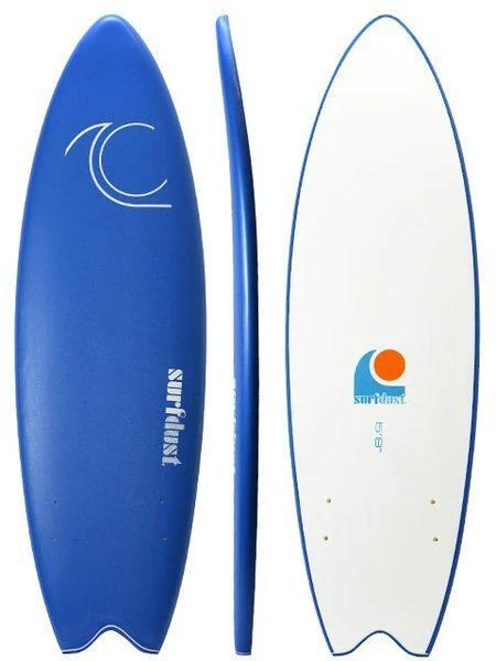 SURFDUST SOFT SURFBOARD - Primo 5'8 Twin Fin Fish 4 SURFDUST SOFT SURFBOARD - Primo 5'8 Twin Fin Fish - Image 2