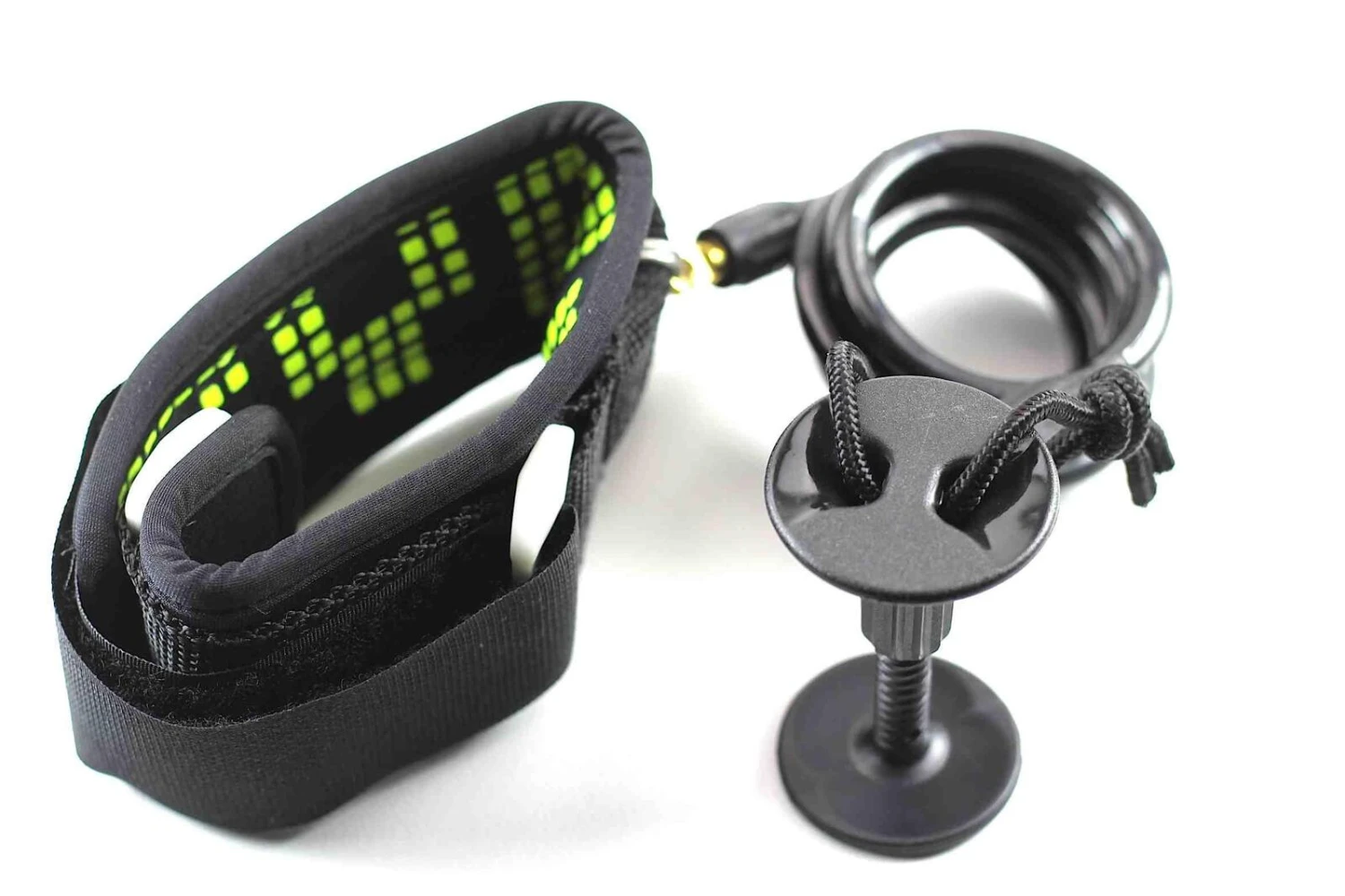 GYROLL Variable Leash Black Cuff - Black Coil 4 GYROLL Variable Leash Black Cuff - Black Coil - Image 2