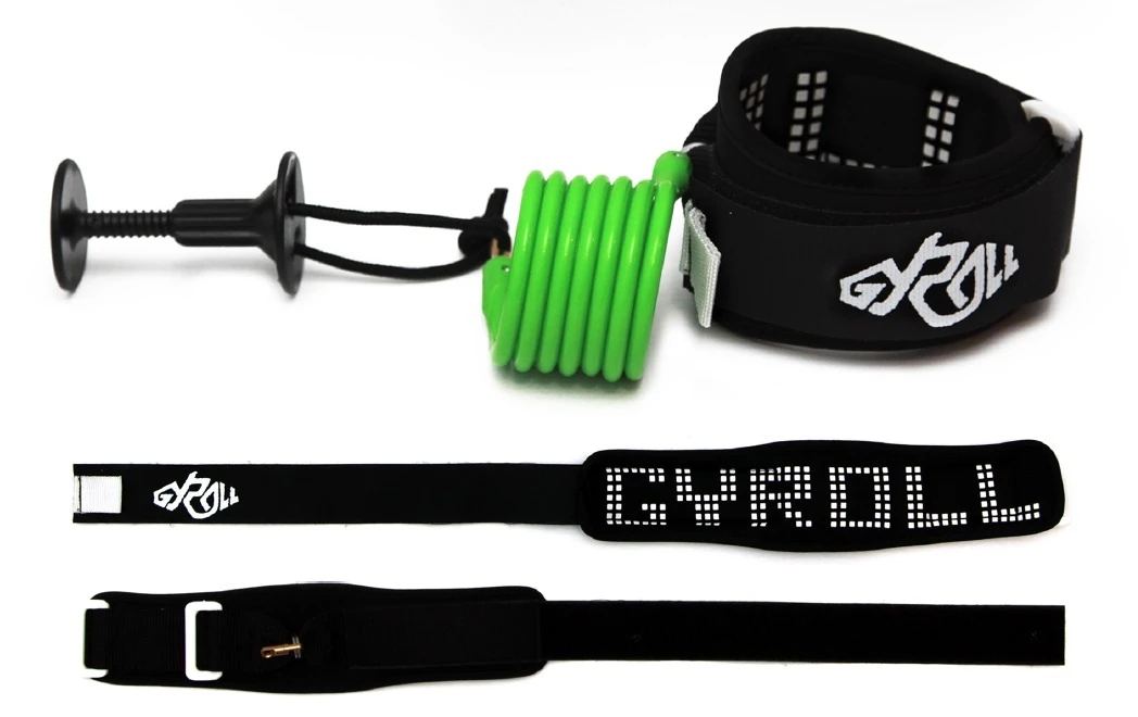 GYROLL Variable Leash Black Cuff - Black Coil 6 GYROLL Variable Leash Black Cuff - Black Coil - Image 4