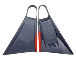 Viper Delta 2.0 Bodyboard Fins - Charcoal//Red