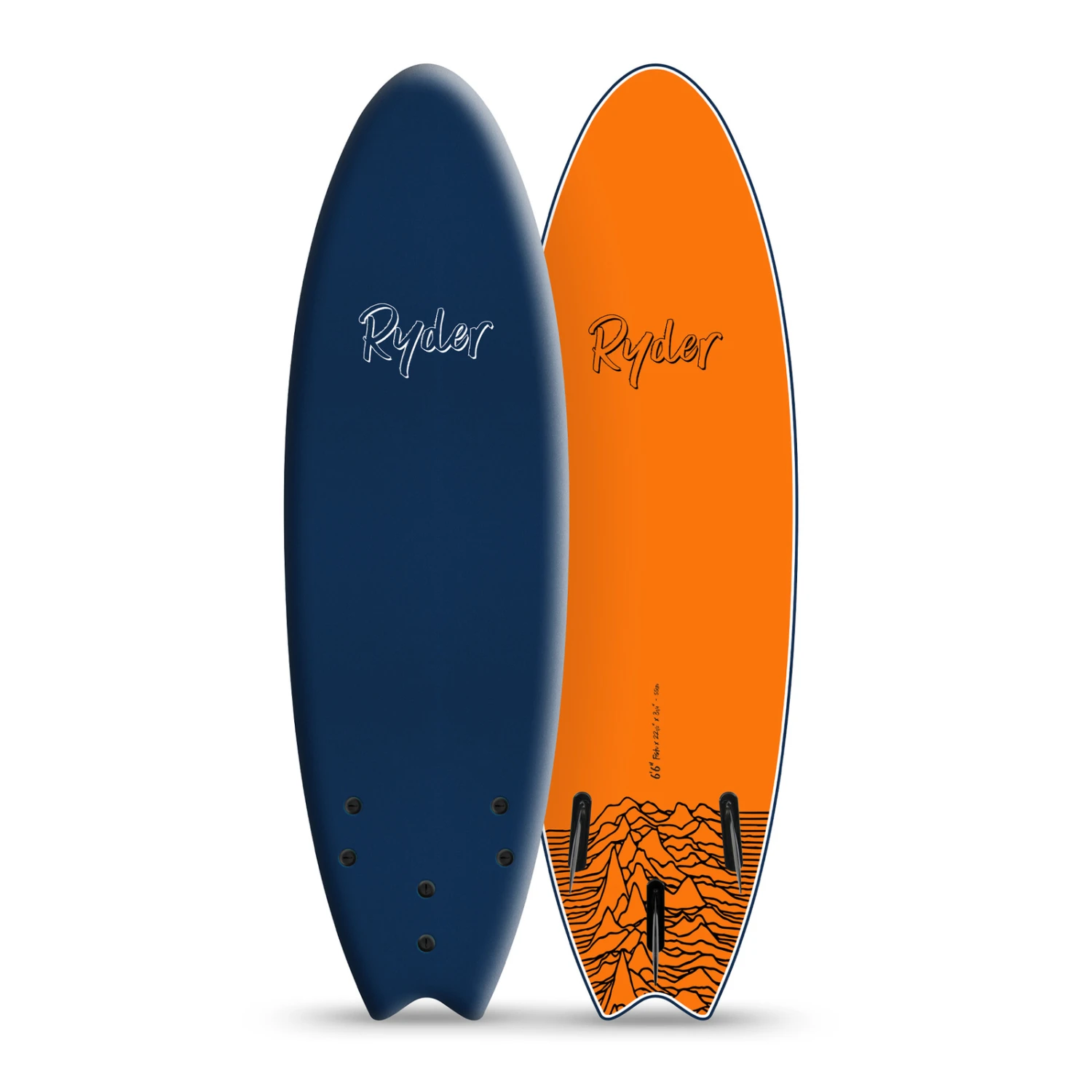 RYDER SOFT SURFBOARD - Fish Series 6'6' Thruster 5 RYDER SOFT SURFBOARD - Fish Series 6'6' Thruster - Image 3