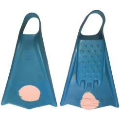 Mike Stewart Viper Bodyboard Fins - Light Blue/ Pink Dot - Soft Flex