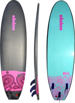EL NINO SOFT SURFBOARD Diva Cruiser 6'6 - 2022 Model -SurfFlex Shop 9383086