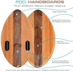 POD Handboards - Flow 15' Cedar & Walnut Handplane -SurfFlex Shop 9386658 4
