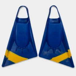 STEALTH S2 Pinnacle FINS - Navy Blue / Sun Gold Stripe -SurfFlex Shop 9392319 1