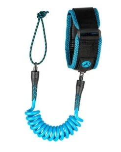 CREATURES OF LEISURE Ryan Hardy Bicep Leash - Cyan Coil/ Black Cuff - 2021