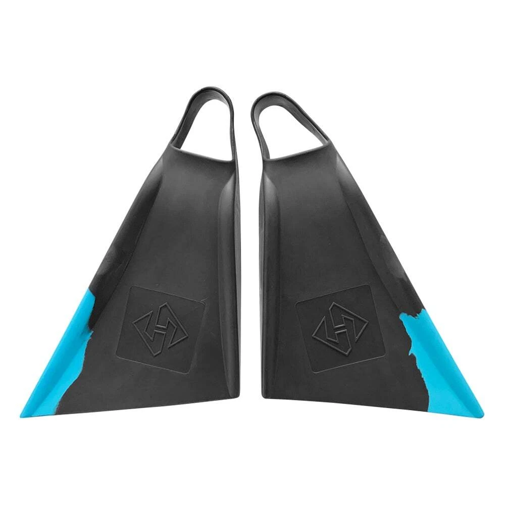HUBBOARDS FINS - Air Hubb - Graphite/ Aqua 3 HUBBOARDS FINS - Air Hubb - Graphite/ Aqua
