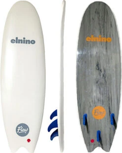 EL NINO SOFT SURFBOARD Fish 5'8 - 2022 Model -SurfFlex Shop 9432386 2