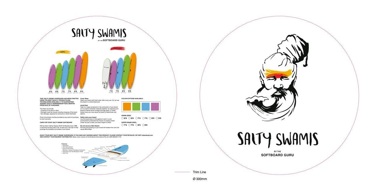 Salty Swami Softboards 7'0 Thruster 8 Salty Swami Softboards 7'0 Thruster - Image 6